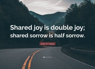shared joy is a double joy; shared sorrow is tymoff shared joy is a double joy; shared sorrow is tymoff