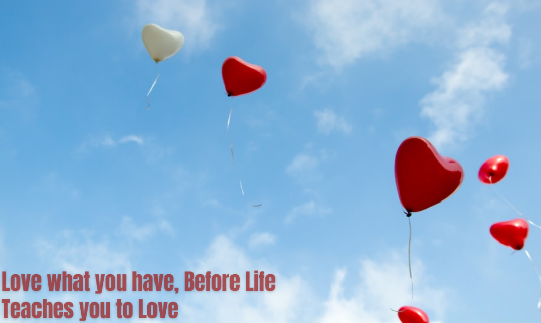love what you have, before life teaches you to lov - tymoff